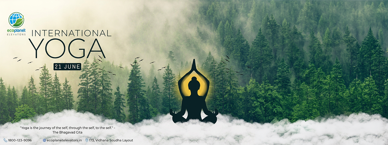 International Yoga Day Wishes from Ecoplanet Elevators